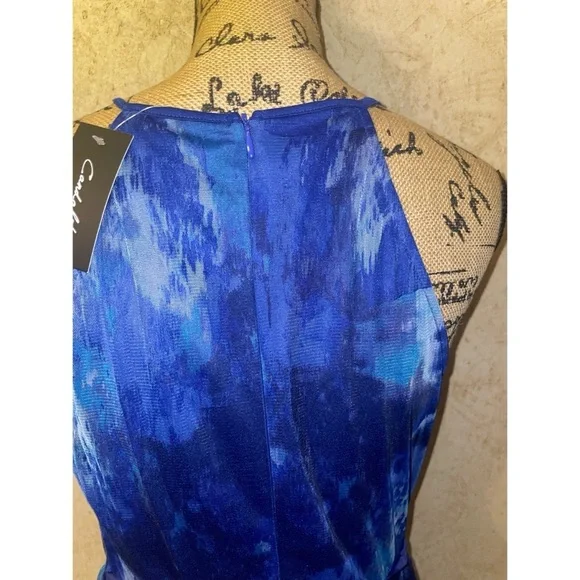 Candalite Blue Halter Dress - Picture 3 of 5